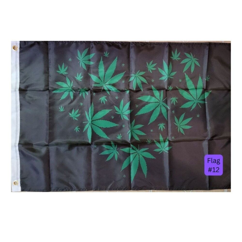 Legalize Mary jane flag‎ herb Medicinal heart Flag or Tapestry Wall Art Gift